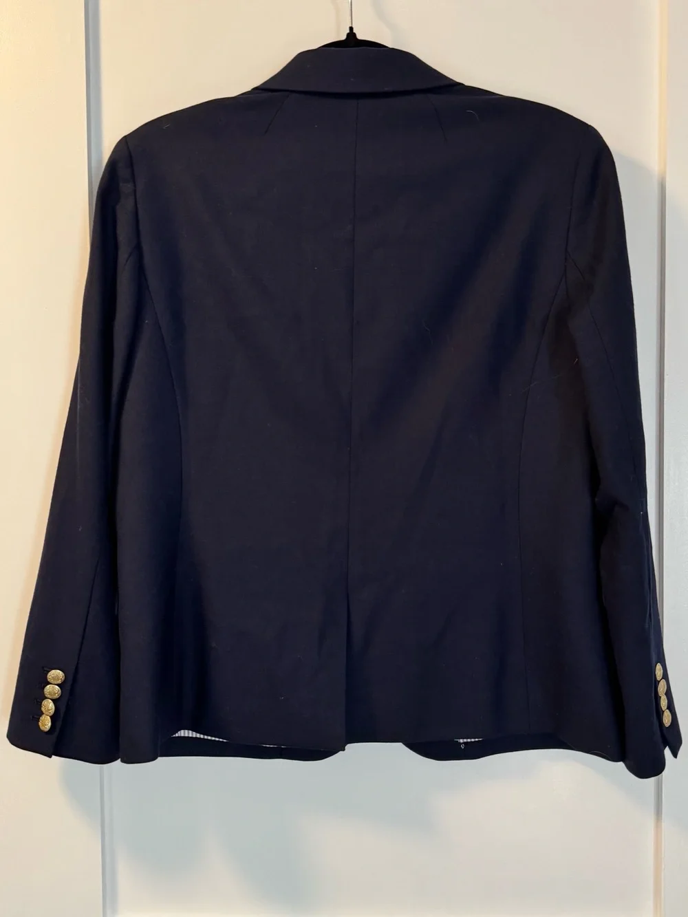 J. Crew Navy Blazer with Gold Buttons